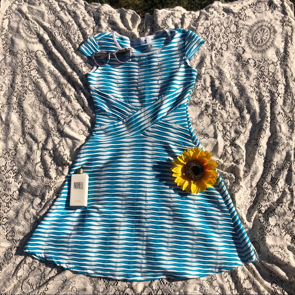 Amazing Vintage Inspired Striped Flare Dress